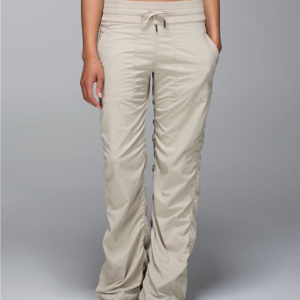 Women's tan Drawstring Pants (Dance Studio)